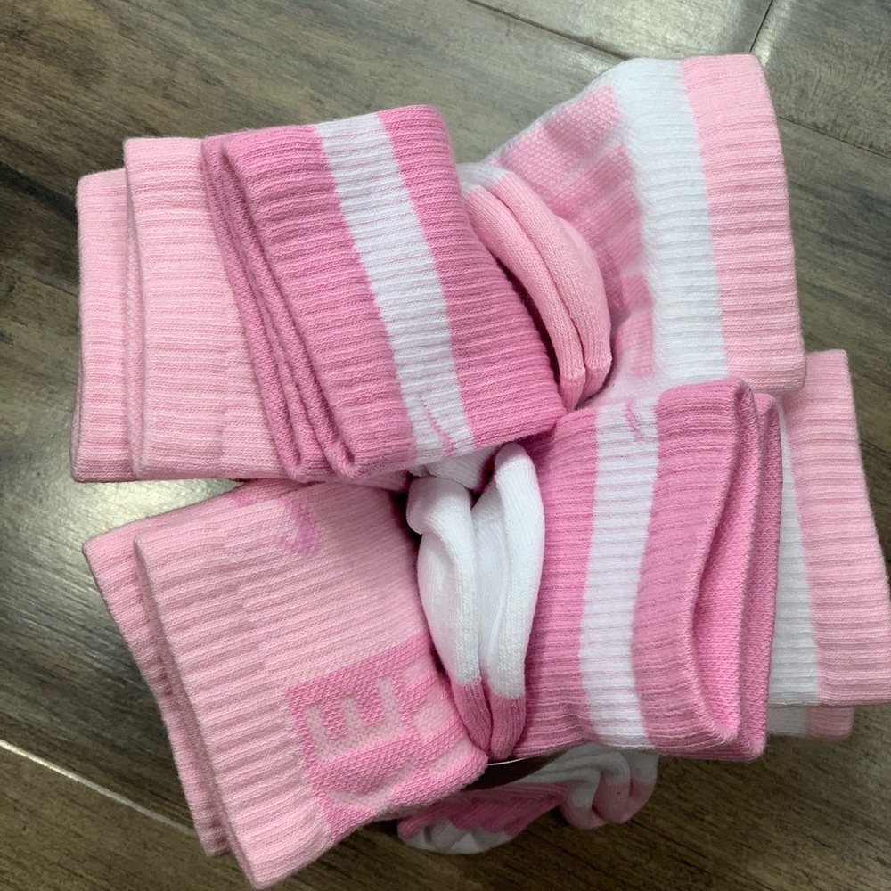 NIKE EVERYDAY CUSHIONED CREW SOCKS YTH 5Y-7Y pink_3